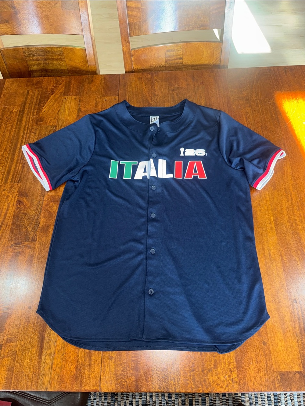 NWOT Italia Dark Navy FIFA World Cup 2026 Jersey Italian size XL